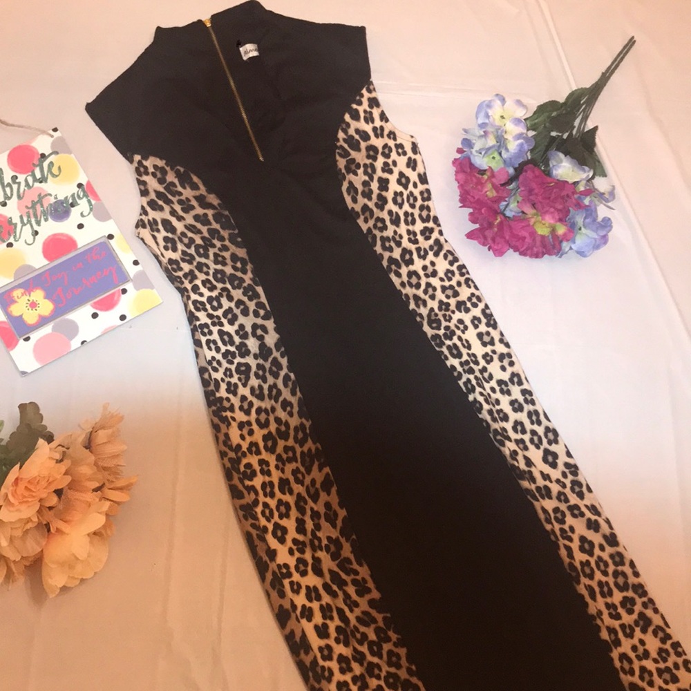 FIERCE CHEETAH PATTERNED DRESS!!